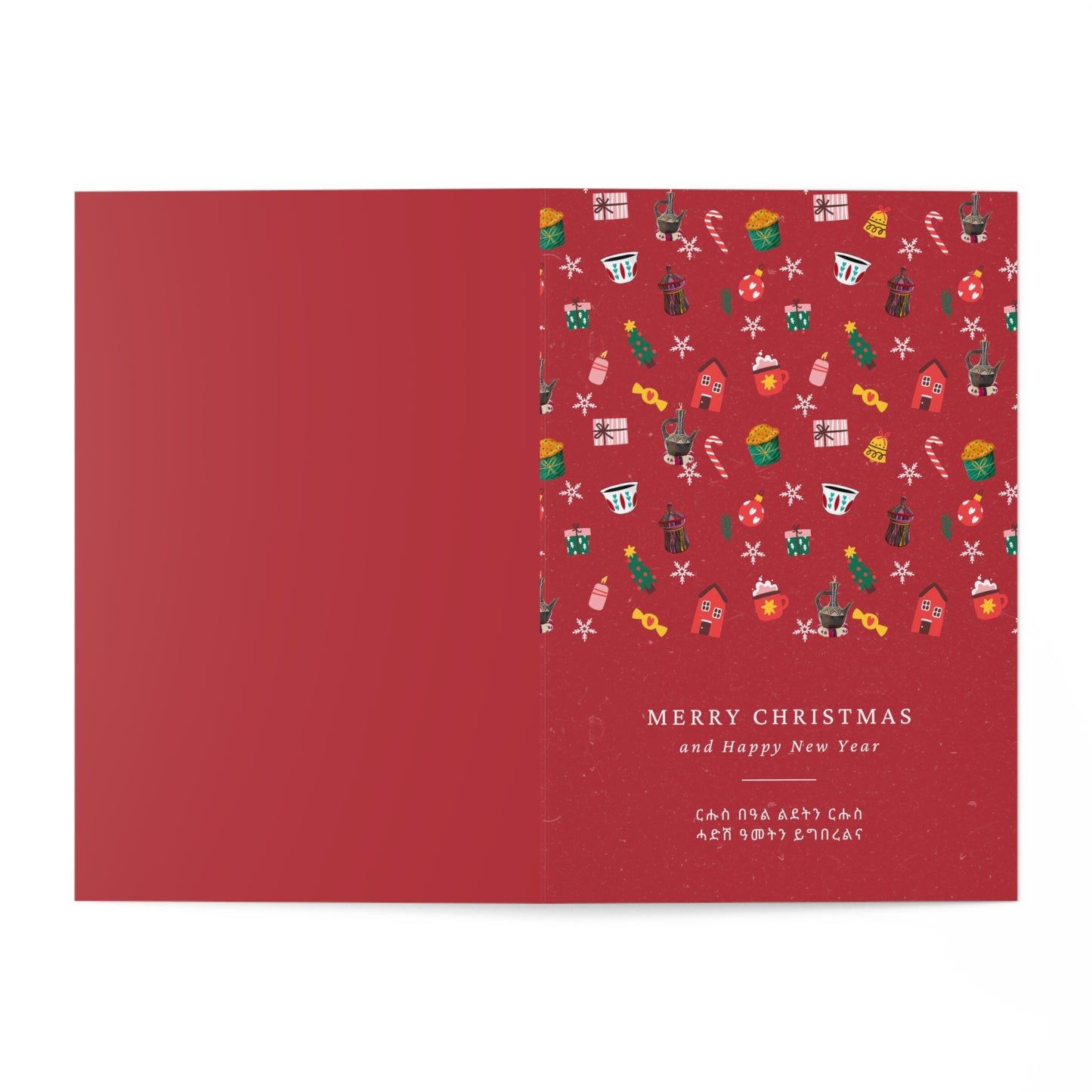 Christmas Jebena Greeting Cards red (7 pcs)