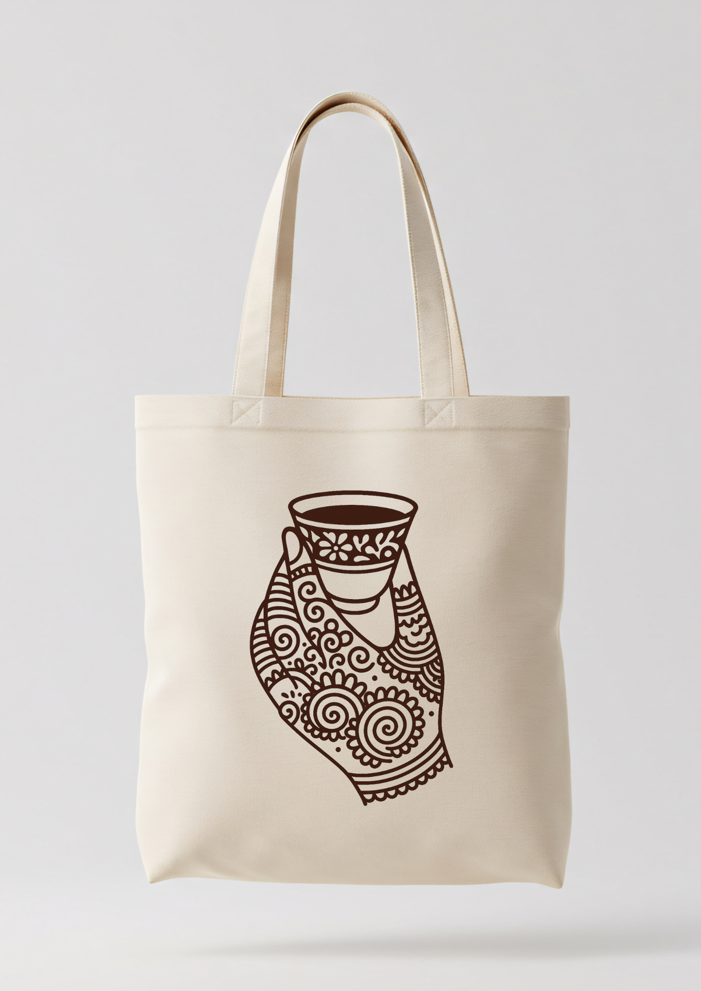 Tote Bag Henna Hand
