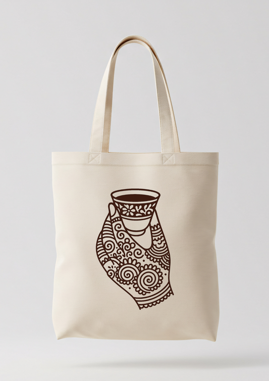 Tote Bag Henna Hand