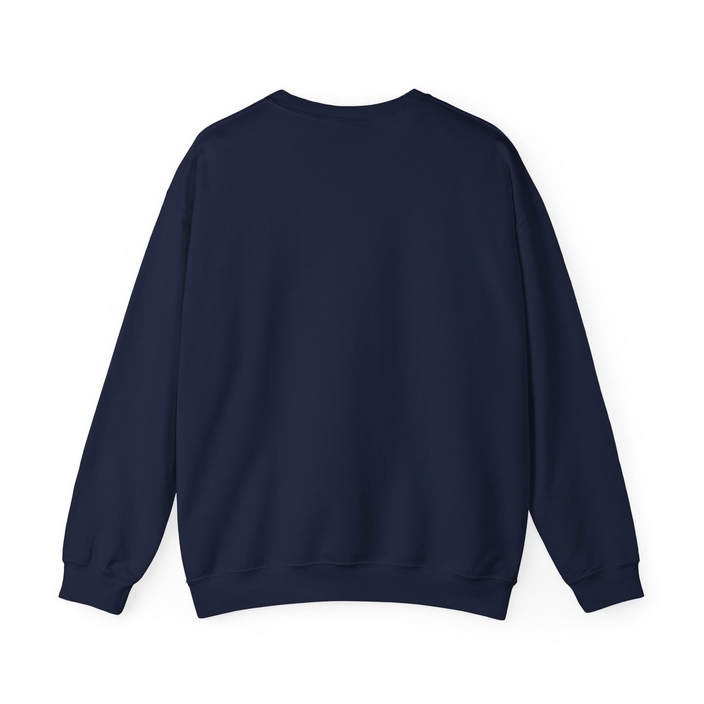 Feminist (ፈminist) written in Blue Unisex Heavy Blend™ Crewneck Sweatshirt